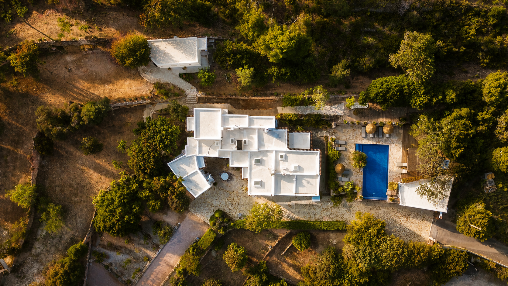 Ibiza property aerial